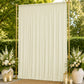 10ft x 14ft Spandex Backdrop Curtain Ivory, 4-Way Stretch Wrinkle-Free Photo Booth Backdrop with Rod