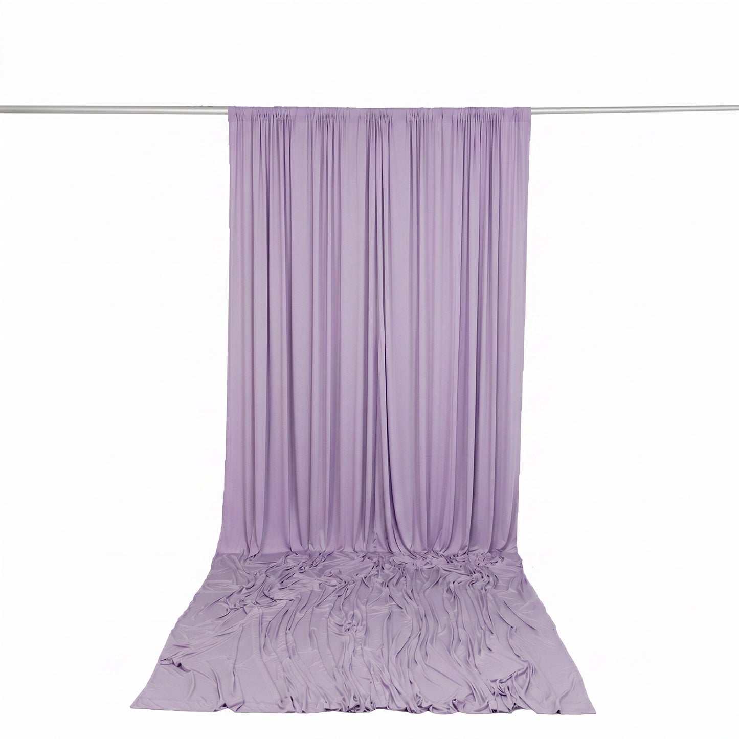 10ft x 14ft Spandex Backdrop Curtain Lavender Lilac, 4-Way Stretch Wrinkle-Free Photo Booth Backdrop
