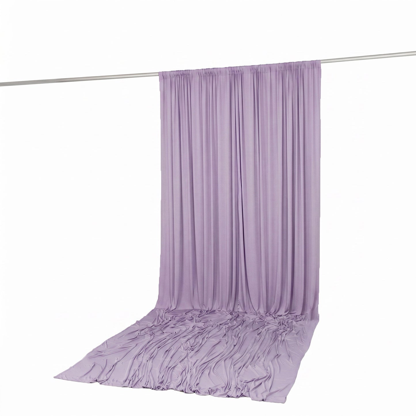 10ft x 14ft Spandex Backdrop Curtain Lavender Lilac, 4-Way Stretch Wrinkle-Free Photo Booth Backdrop