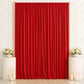 10ft x 14ft Spandex Backdrop Curtain Red, 4-Way Stretch Wrinkle-Free Photo Booth Backdrop with Rod P