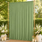 10ft x 14ft Spandex Backdrop Curtain Sage Green, 4-Way Stretch Wrinkle-Free Photo Booth Backdrop wit