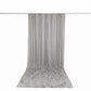 10ft x 14ft Spandex Backdrop Curtain Silver, 4-Way Stretch Wrinkle-Free Photo Booth Backdrop with Ro