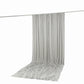 10ft x 14ft Spandex Backdrop Curtain Silver, 4-Way Stretch Wrinkle-Free Photo Booth Backdrop with Ro