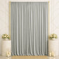 10ft x 14ft Spandex Backdrop Curtain Silver, 4-Way Stretch Wrinkle-Free Photo Booth Backdrop with Ro