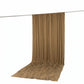 10ft x 14ft Spandex Backdrop Curtain Taupe, 4-Way Stretch Wrinkle-Free Photo Booth Backdrop with Rod