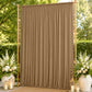 10ft x 14ft Spandex Backdrop Curtain Taupe, 4-Way Stretch Wrinkle-Free Photo Booth Backdrop with Rod