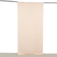 Blush 4-way stretch spandex event curtain drape, wrinkle-free backdrop panel.