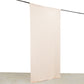 Blush 4-way stretch spandex curtain drape, wrinkle-free backdrop panel.