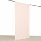 Blush 4-way stretch spandex curtain drape, wrinkle-free backdrop panel.