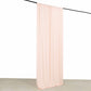 Blush 4-way stretch spandex event curtain drapes, wrinkle-free backdrop panel.