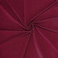 Burgundy 4-way stretch spandex event curtain drapes, wrinkle-free backdrop panel.