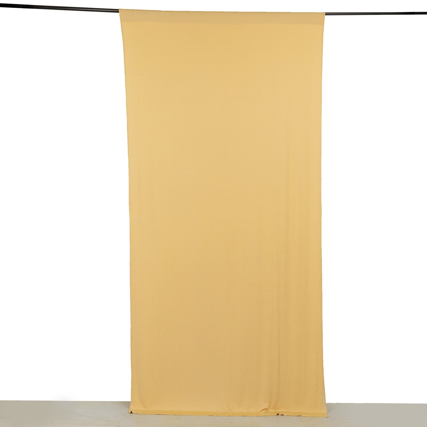 Champagne 4-way stretch spandex backdrop curtain drape, wrinkle free, 5ftx10ft.