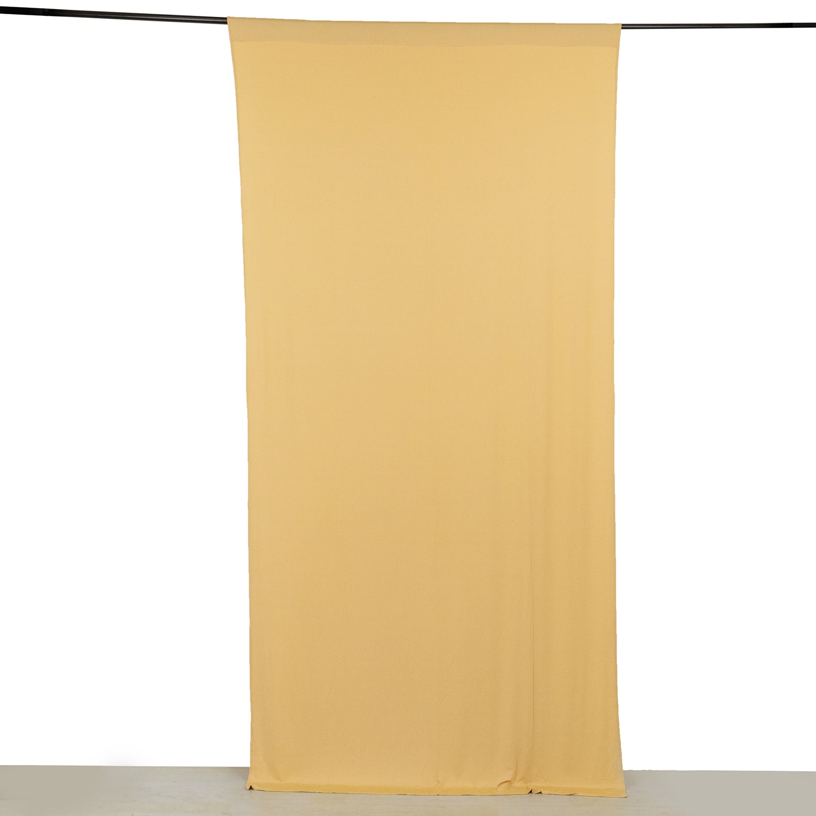 Champagne 4-way stretch spandex backdrop curtain drape, wrinkle free, 5ftx10ft.