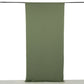 Dusty sage green 4-way stretch spandex event curtain drapes.