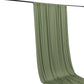 Dusty sage green 4-way stretch spandex event curtain drapes.