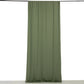 Dusty sage green 4-way stretch spandex event curtain drape, 5ftx10ft.