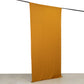 Gold 4-way stretch spandex event curtain drape, wrinkle-free backdrop panel.