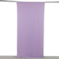 Lavender 4-way stretch spandex event curtain drapes, wrinkle-free backdrop panel.