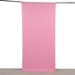 Pink 4-way stretch spandex event curtain drapes backdrop panel.