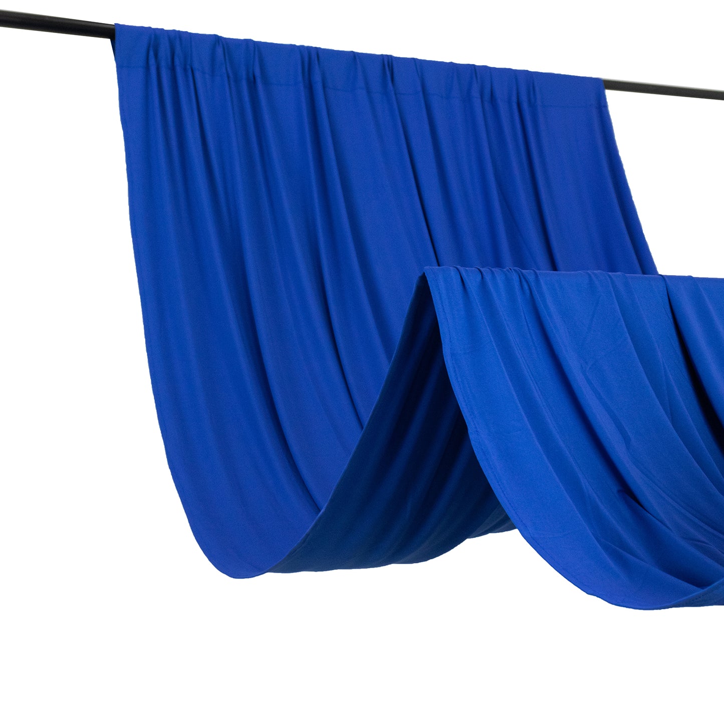 Royal Blue 4-Way Stretch Spandex Event Curtain Drapes and Backdrop