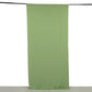 Sage green 4-way stretch spandex event curtain drapes, wrinkle-free backdrop.