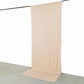Blush 4-Way Stretch Spandex Event Curtain Drapes, Wrinkle Free Backdrop Event Panel with Rod Pockets