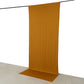 Gold 4-way stretch spandex backdrop curtain drape, wrinkle-free, 5ftx12ft.