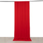 Red 4-way stretch spandex backdrop drape with rod pockets, 5ftx12ft.