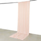 Blush 4-Way Stretch Spandex Event Curtain Drapes, Wrinkle Free Backdrop Event Panel with Rod Pockets