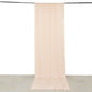 Blush 4-way stretch spandex event curtain drape, wrinkle-free backdrop panel.