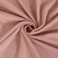 Dusty rose 4-way stretch spandex event curtain drapes, wrinkle-free backdrop panel.