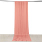 Dusty rose 4-way stretch spandex event curtain drape, wrinkle-free backdrop.
