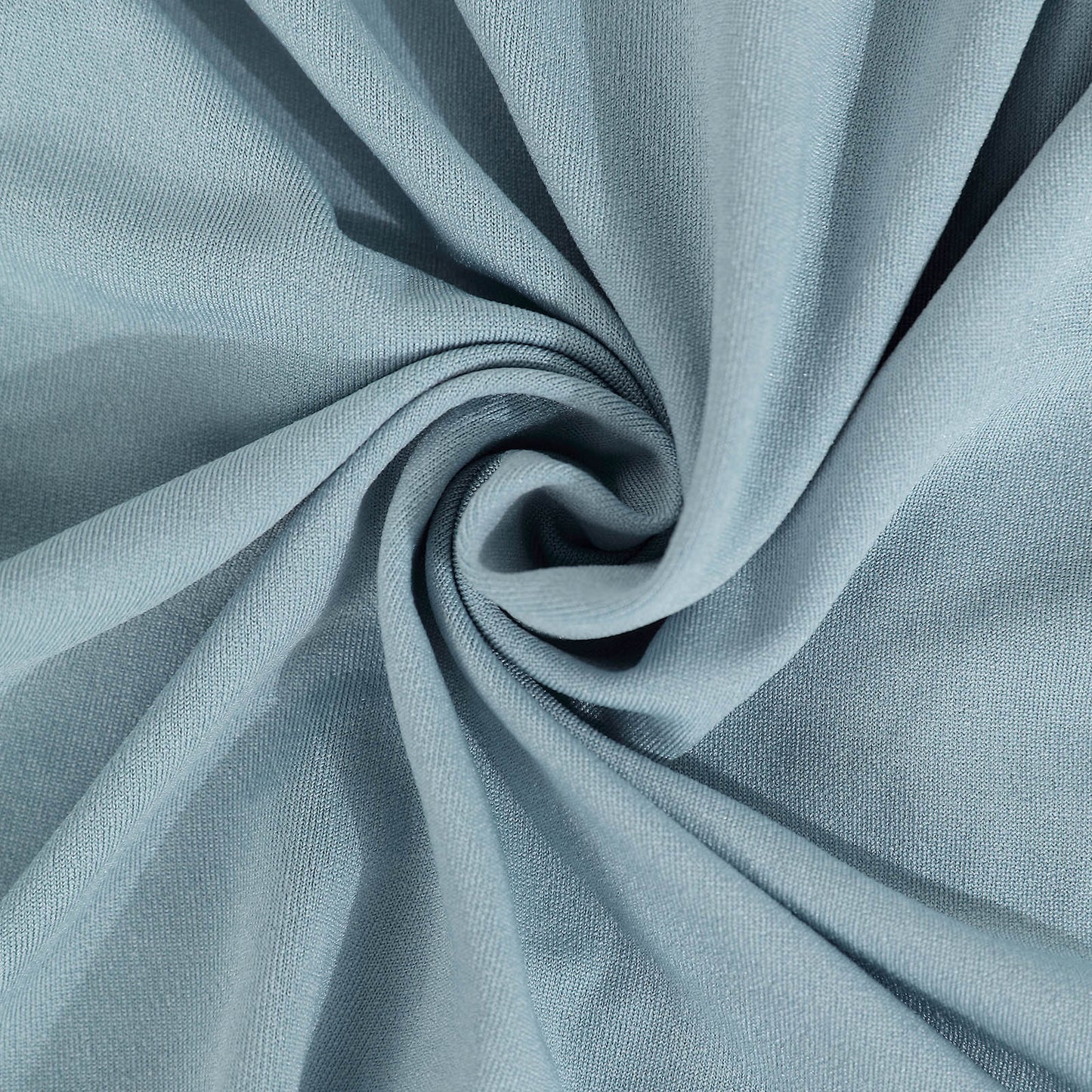 Dusty blue 4-way stretch spandex event curtain drapes fabric.