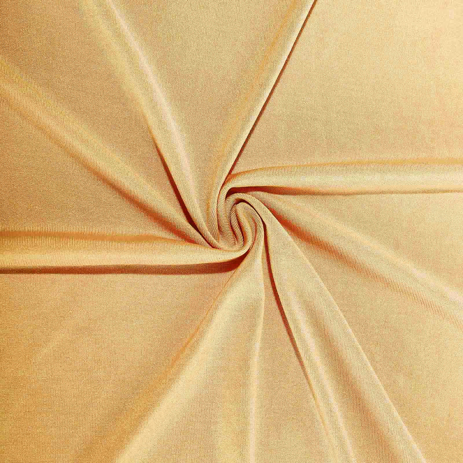 Champagne 4-way stretch spandex event curtain drapes fabric.