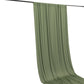 Dusty sage green 4-way stretch spandex event curtain drapes.