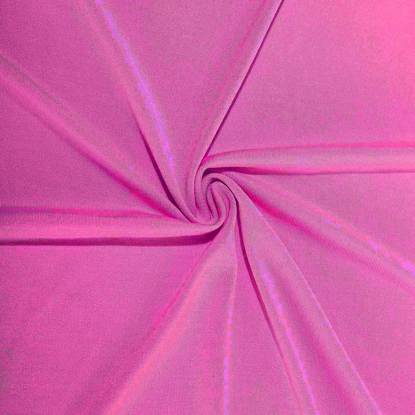 Fuchsia 4-way stretch spandex event curtain drapes, wrinkle-free backdrop panel.