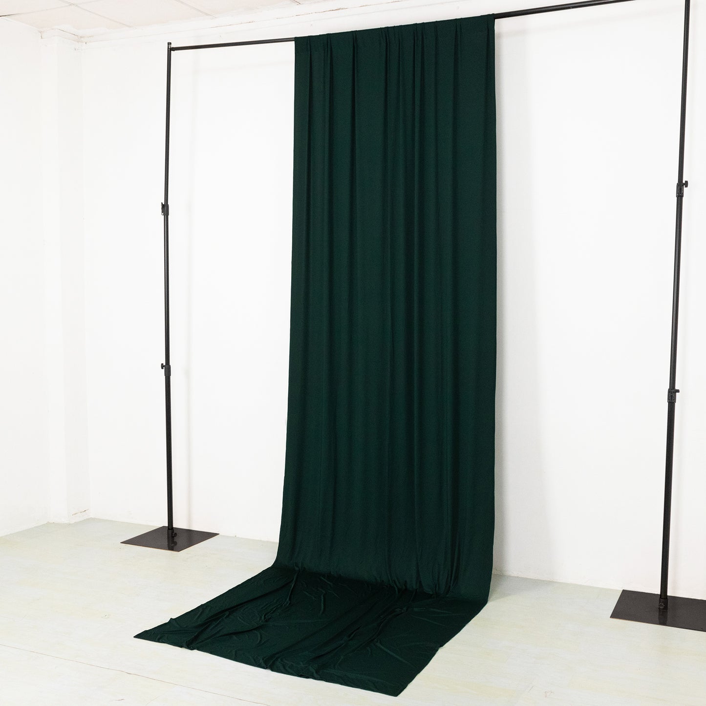 Hunter Emerald Green 4-Way Stretch Spandex Event Curtain Drapes