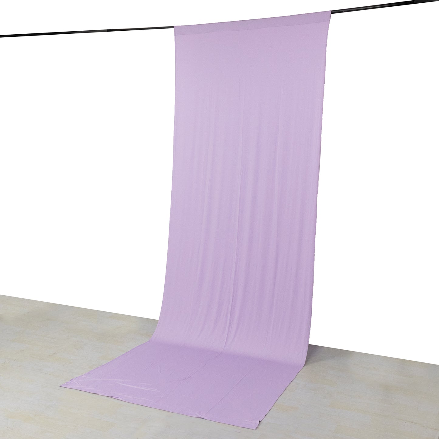 Lavender 4-way stretch spandex backdrop drape, wrinkle-free, 5ftx14ft.