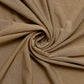 Taupe 4-way stretch spandex event curtain drapes, wrinkle-free backdrop panel.