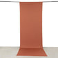Terracotta 4-way stretch spandex event curtain drapes backdrop, wrinkle-free.