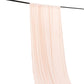 Blush 4-Way Stretch Spandex Event Curtain Drapes, Wrinkle Free Backdrop Event Panel with Rod Pockets