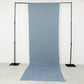 Dusty blue 4-way stretch spandex event curtain drapes backdrop panel.
