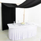 Black 4-way stretch spandex event curtain drapes backdrop.
