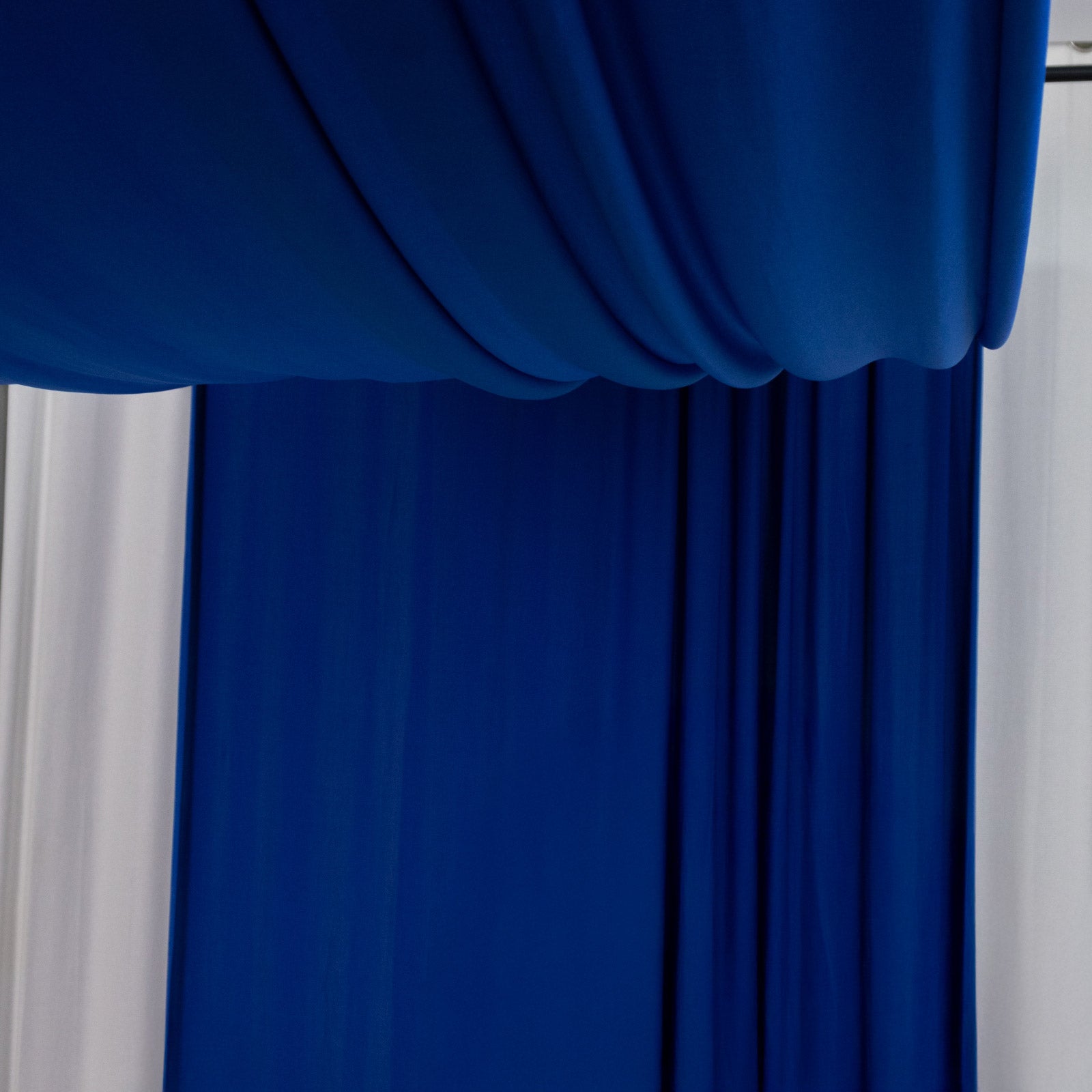 Royal Blue 4-Way Stretch Spandex Curtain Drapes for Events