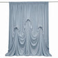Dusty Blue Spandex Pre-Sewn Dramatic Drape Backdrop Curtain – 13ft × 20ft 4-Way Stretch Wrinkle-Free