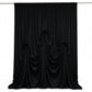 Black Spandex Pre-Sewn Dramatic Drape Backdrop Curtain – 13ft × 20ft 4-Way Stretch Wrinkle-Free 180G