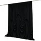 Black Spandex Pre-Sewn Dramatic Drape Backdrop Curtain – 13ft × 20ft 4-Way Stretch Wrinkle-Free 180G