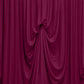 Burgundy Spandex Pre-Sewn Dramatic Drape Backdrop Curtain – 13ft × 20ft 4-Way Stretch Wrinkle-Free 1