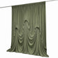 Dusty Sage Green Spandex Pre-Sewn Dramatic Drape Backdrop Curtain – 13ft × 20ft 4-Way Stretch Wrinkl