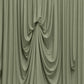 Dusty Sage Green Spandex Pre-Sewn Dramatic Drape Backdrop Curtain – 13ft × 20ft 4-Way Stretch Wrinkl